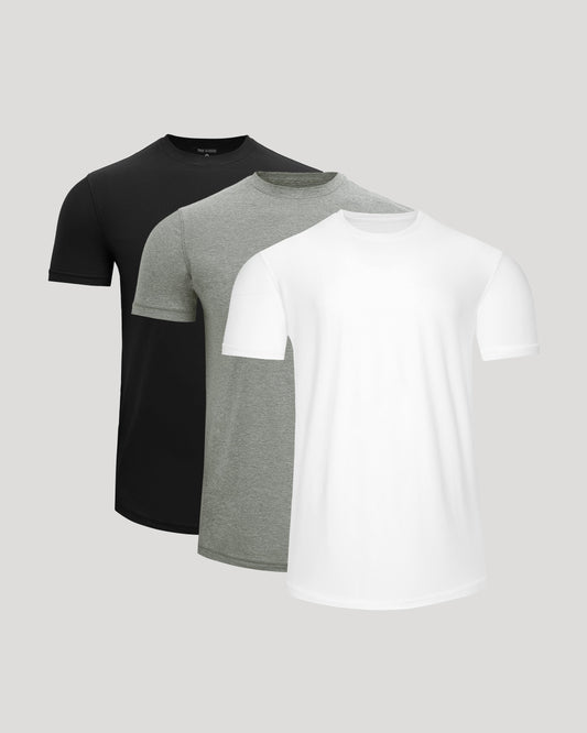 Active Curved Hem Crew 3-Pack