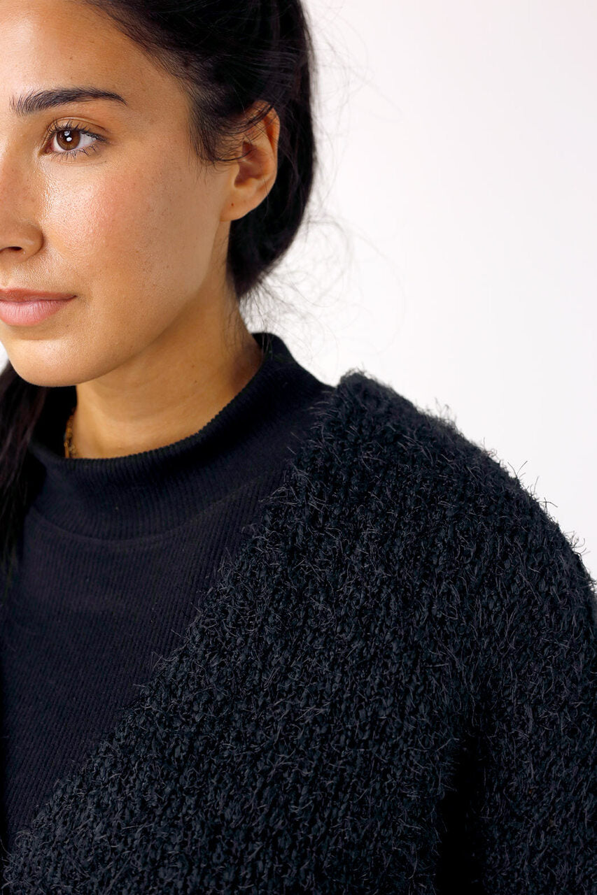 Black Wonder Crop Cardi - SALE