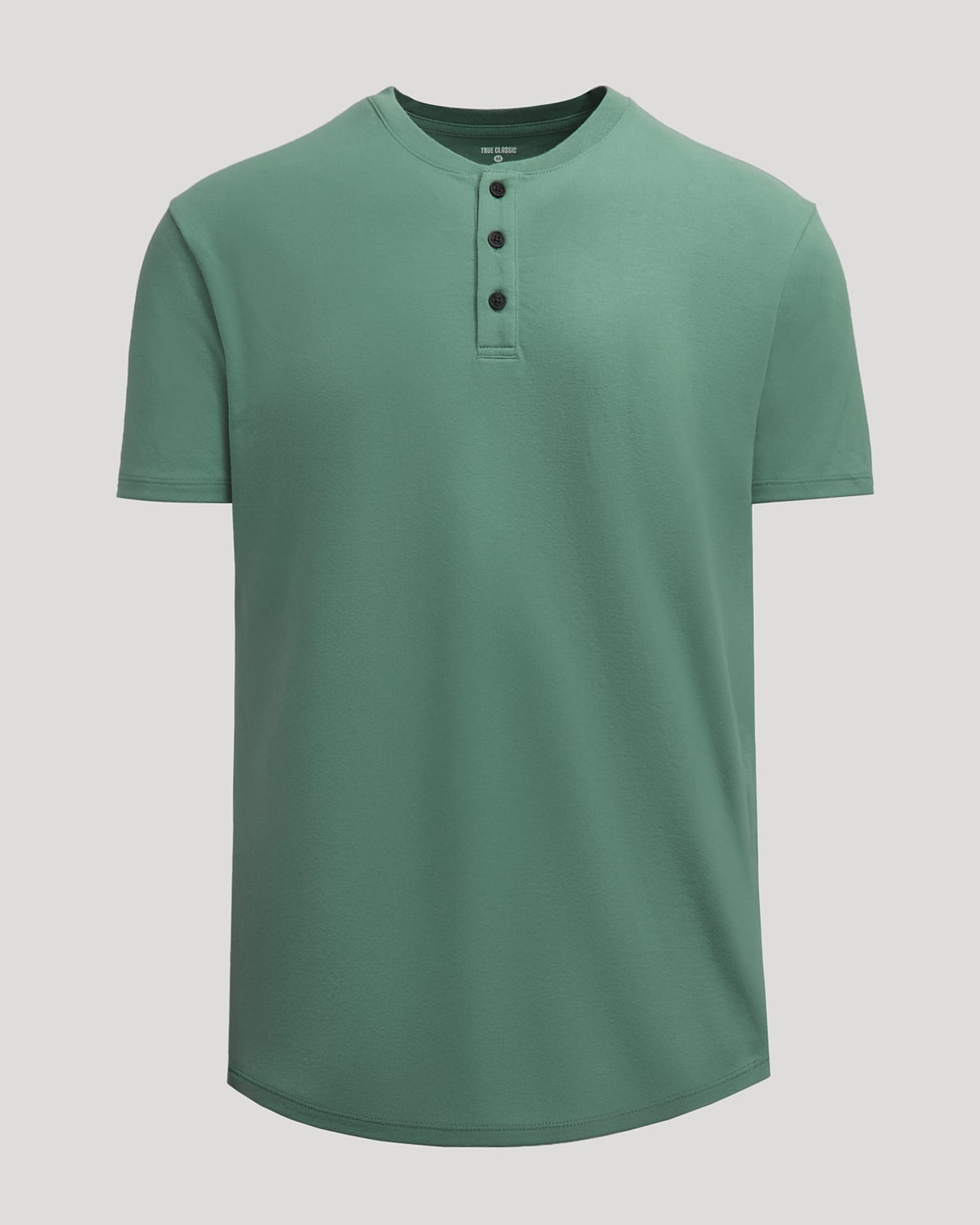 Neo Fern Heavyweight Curved Hem Henley
