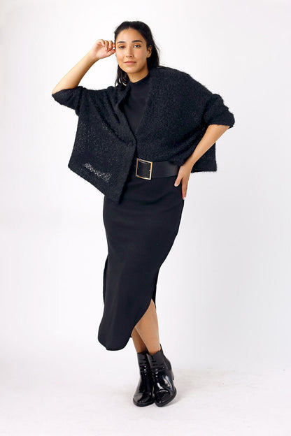 Black Wonder Crop Cardi - SALE