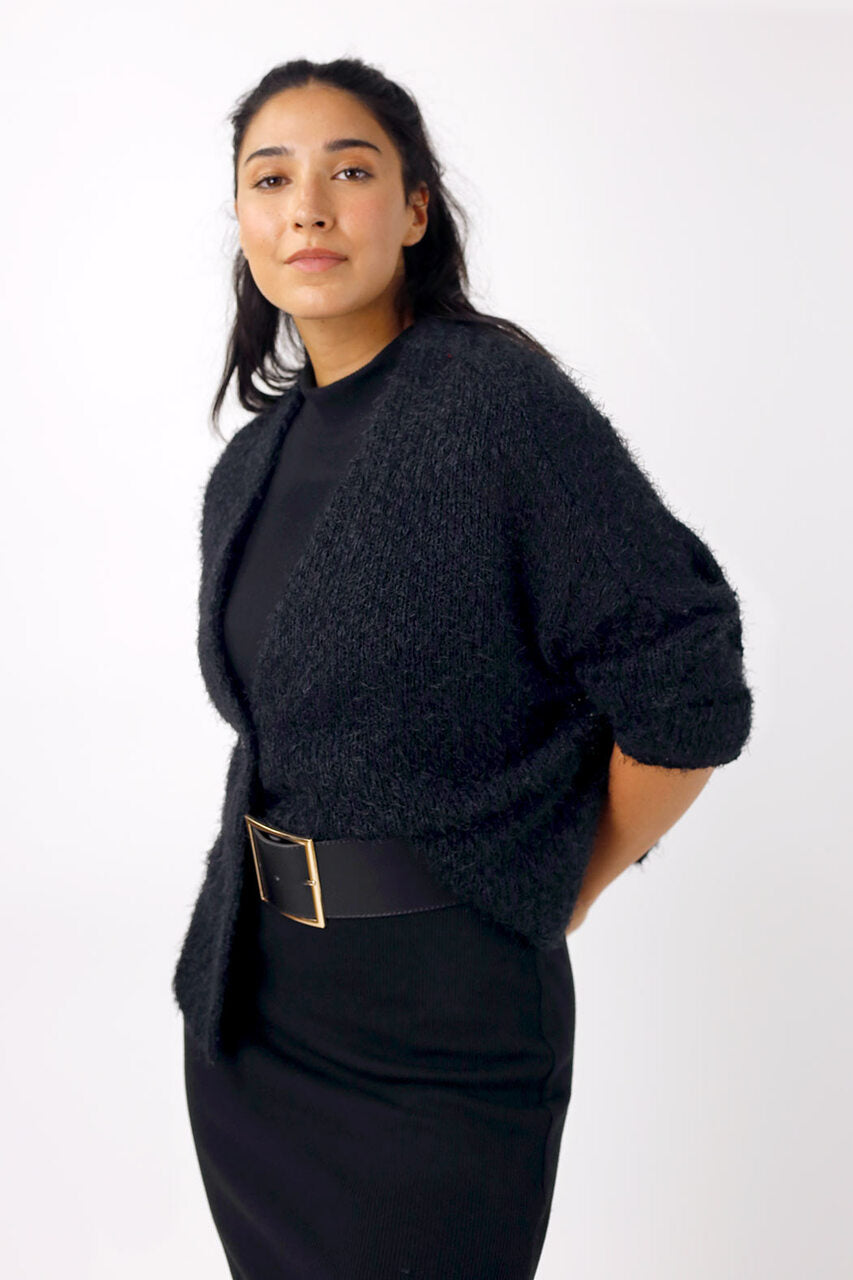 Black Wonder Crop Cardi - SALE