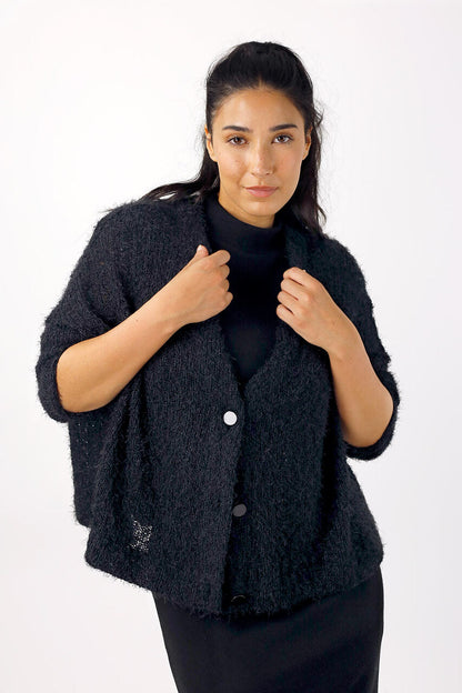 Black Wonder Crop Cardi - SALE