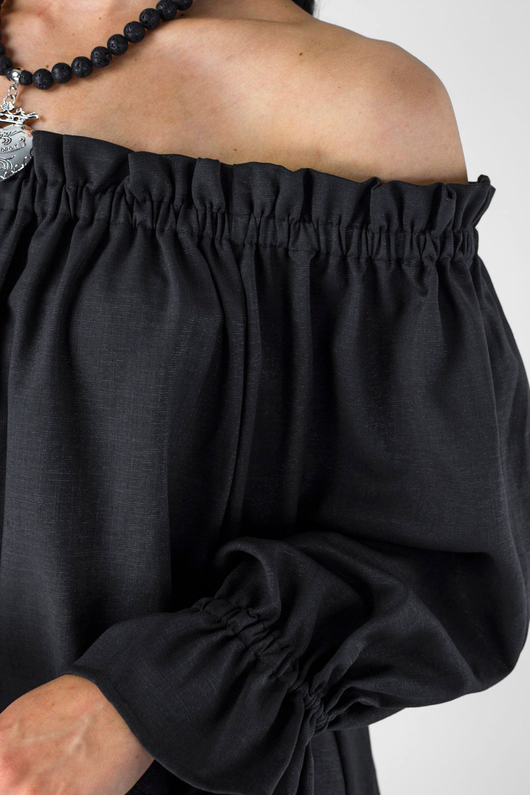 Black Shimmer Top - FINAL SALE
