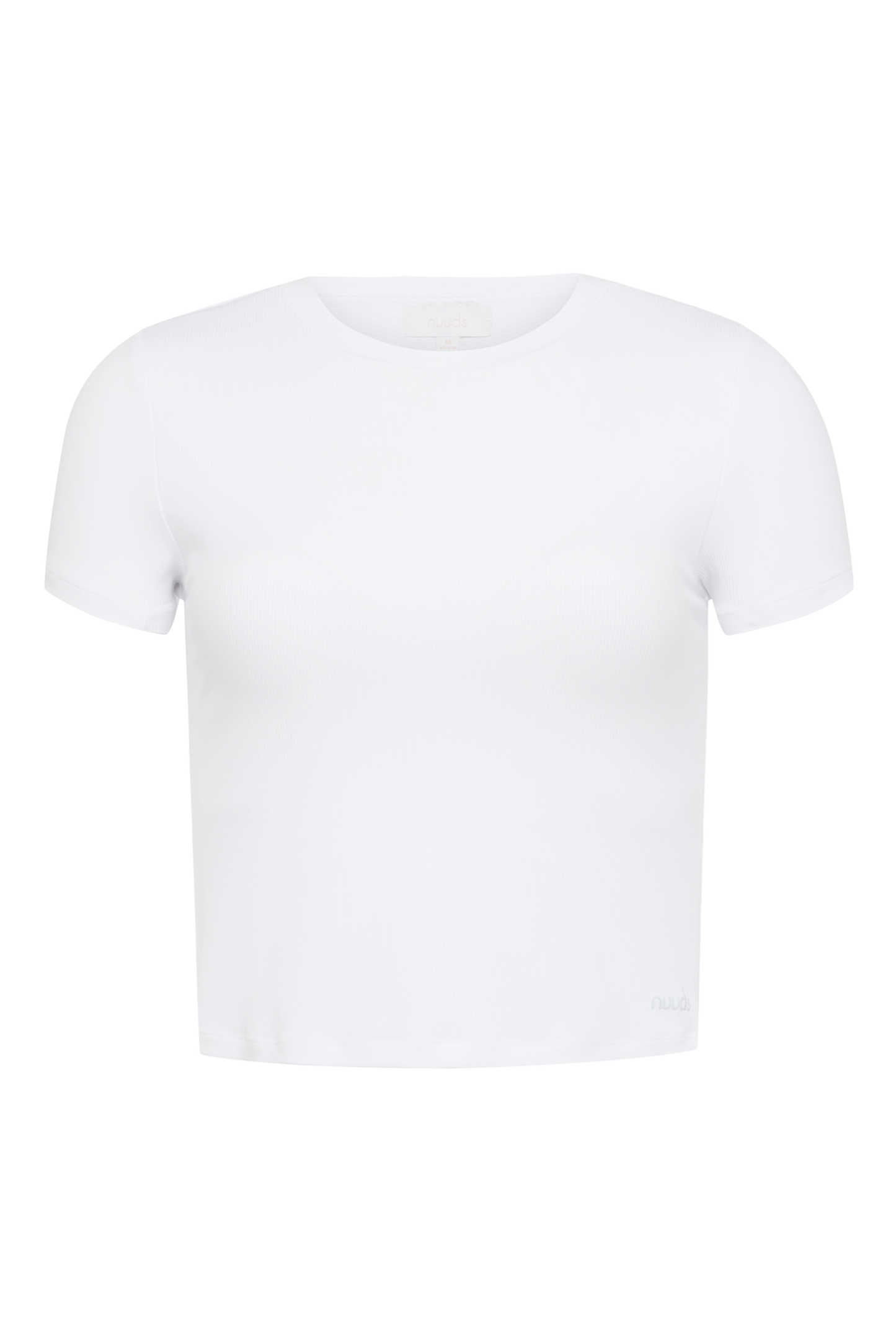 Sporty Rib Bra Tee | White