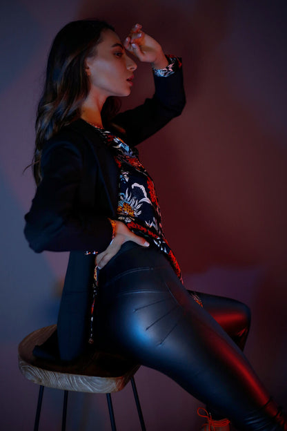 Black Vegan Leather Miracle Pant