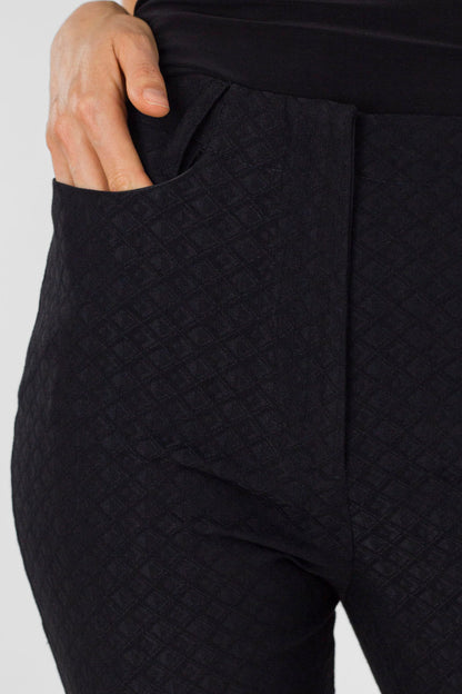 Black Textured Wide Flare - Sale