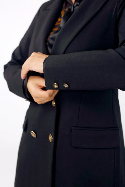Black Plain Ponte Blazer - SALE