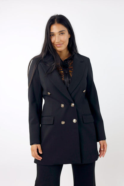 Black Plain Ponte Blazer - SALE