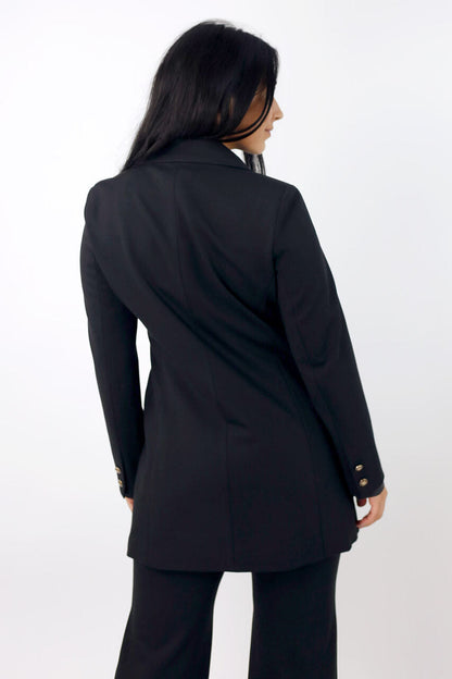 Black Plain Ponte Blazer - SALE