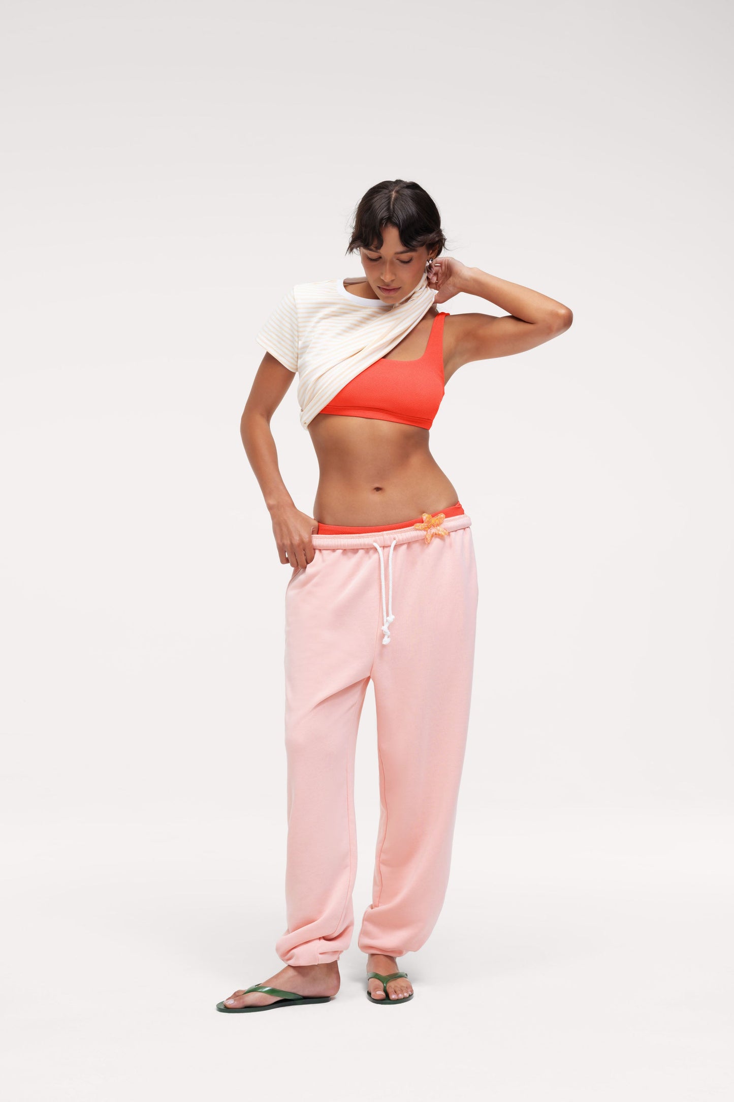 Square Neck Bikini Top | Crispy Papaya