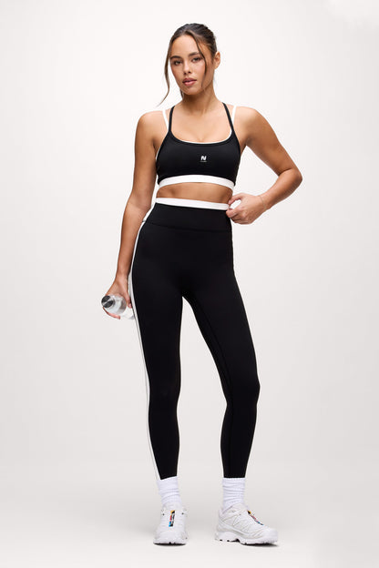 Motion Contrast Layering Bra | Black