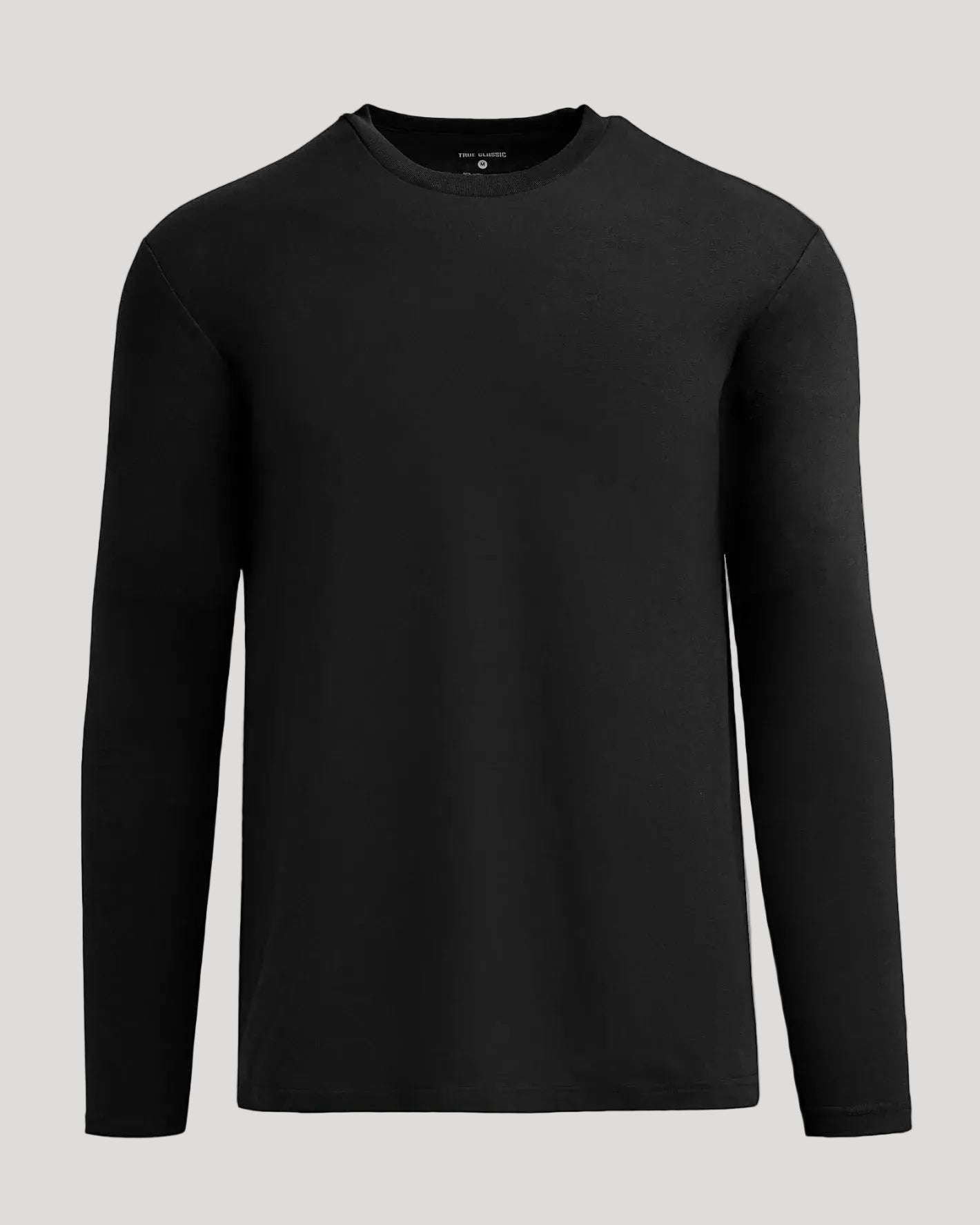 Black Classic Long Sleeve Crew Neck