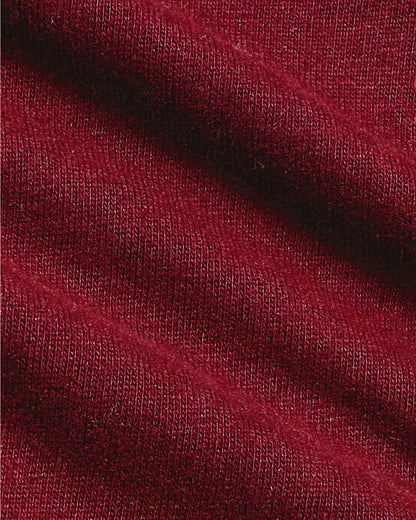 Dark Maroon Classic Long Sleeve Crew Neck