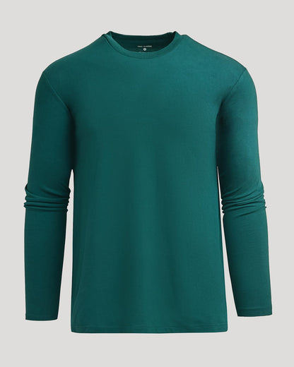 Deep Emerald Classic Long Sleeve Crew Neck