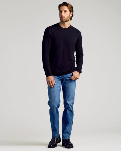 Black Dressy Crew Neck Sweater