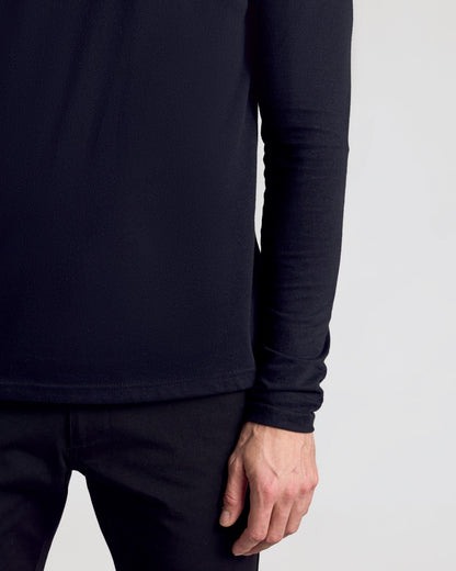 All Black Classic Henley 3-Pack