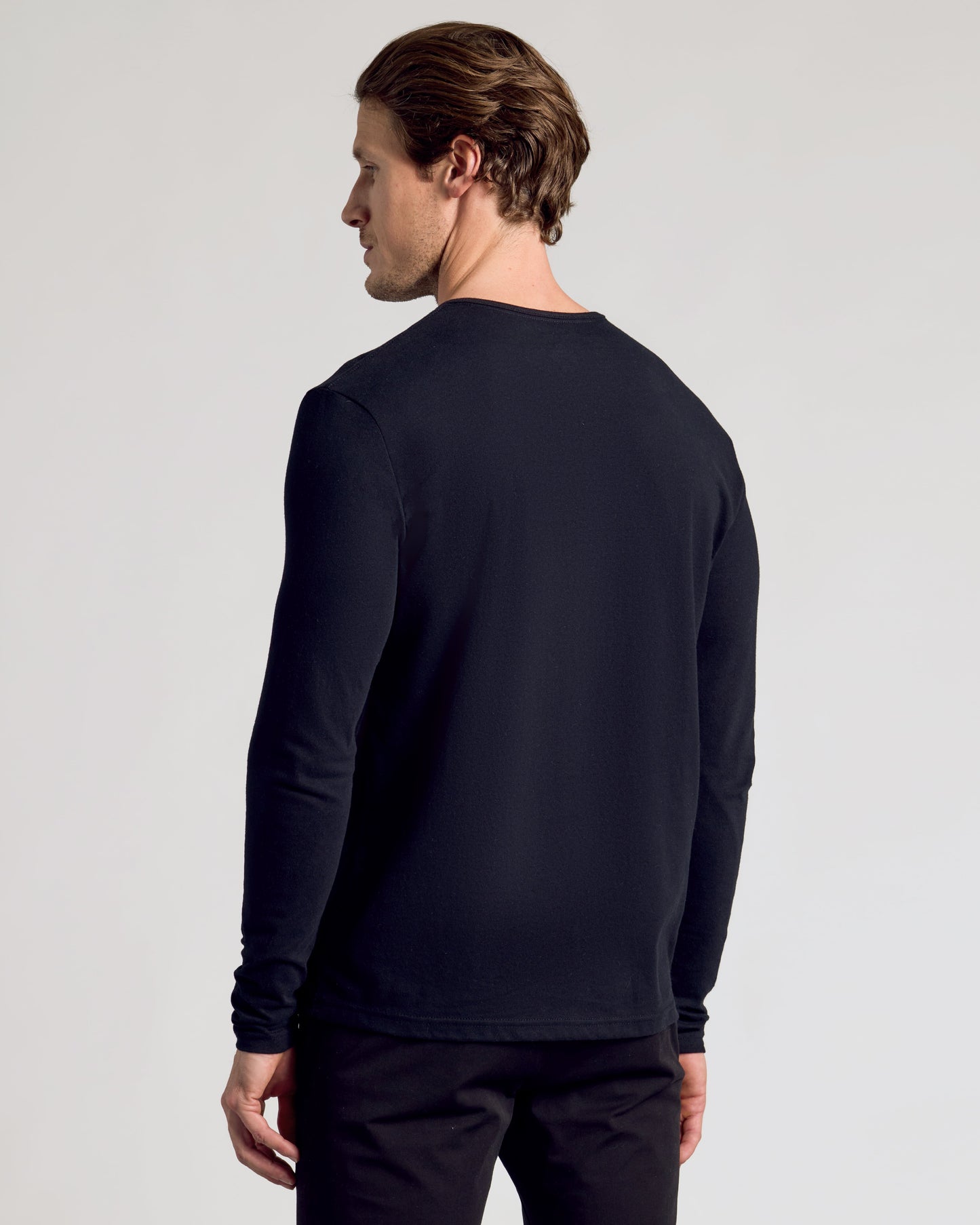 All Black Classic Henley 6-Pack