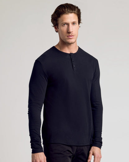 All Black Classic Henley 3-Pack
