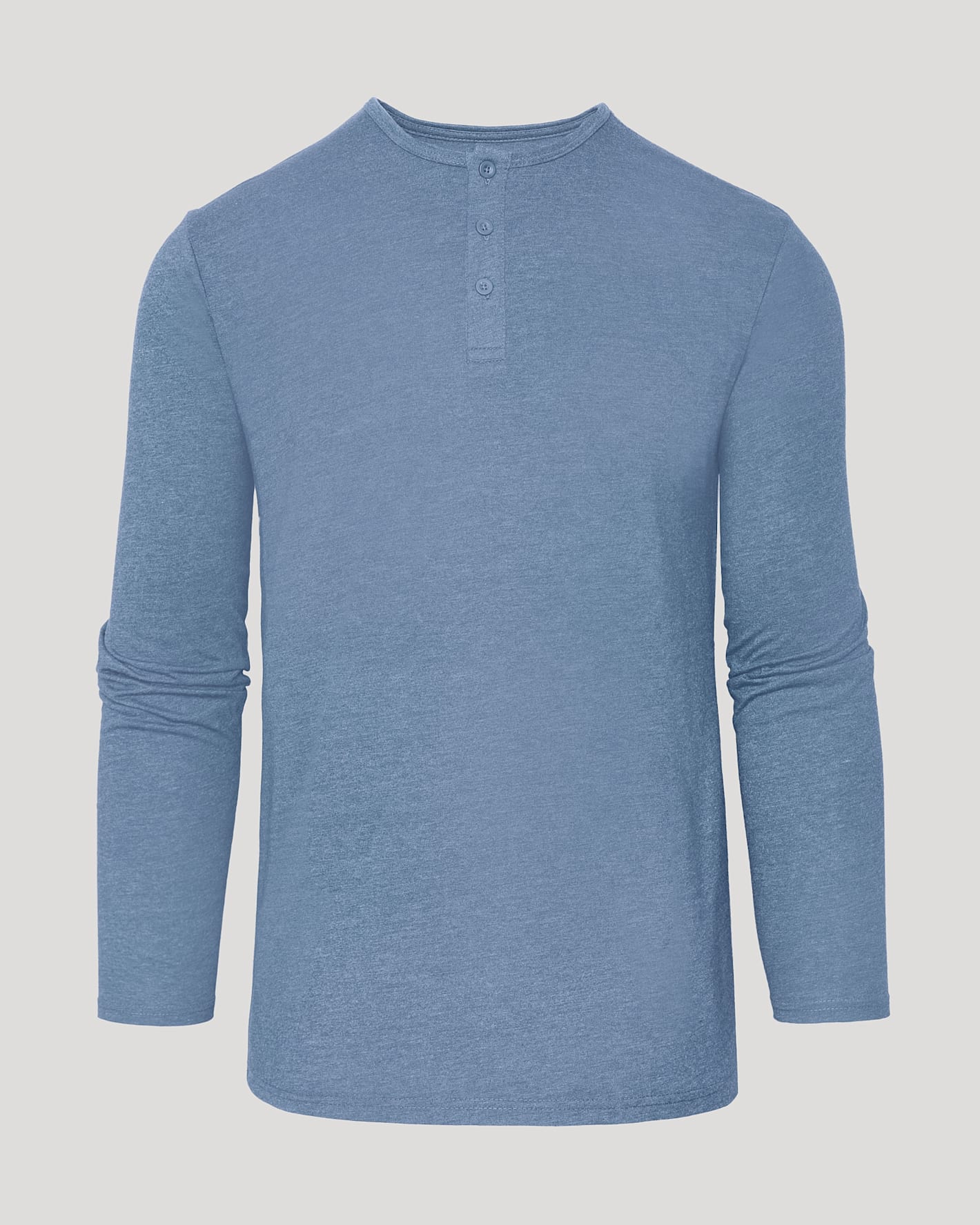 Dark Heather Vintage Navy Classic Long Sleeve Henley