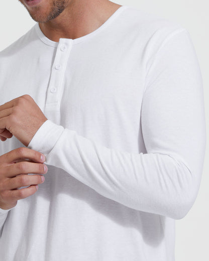 Black & White Classic Henley 2-Pack