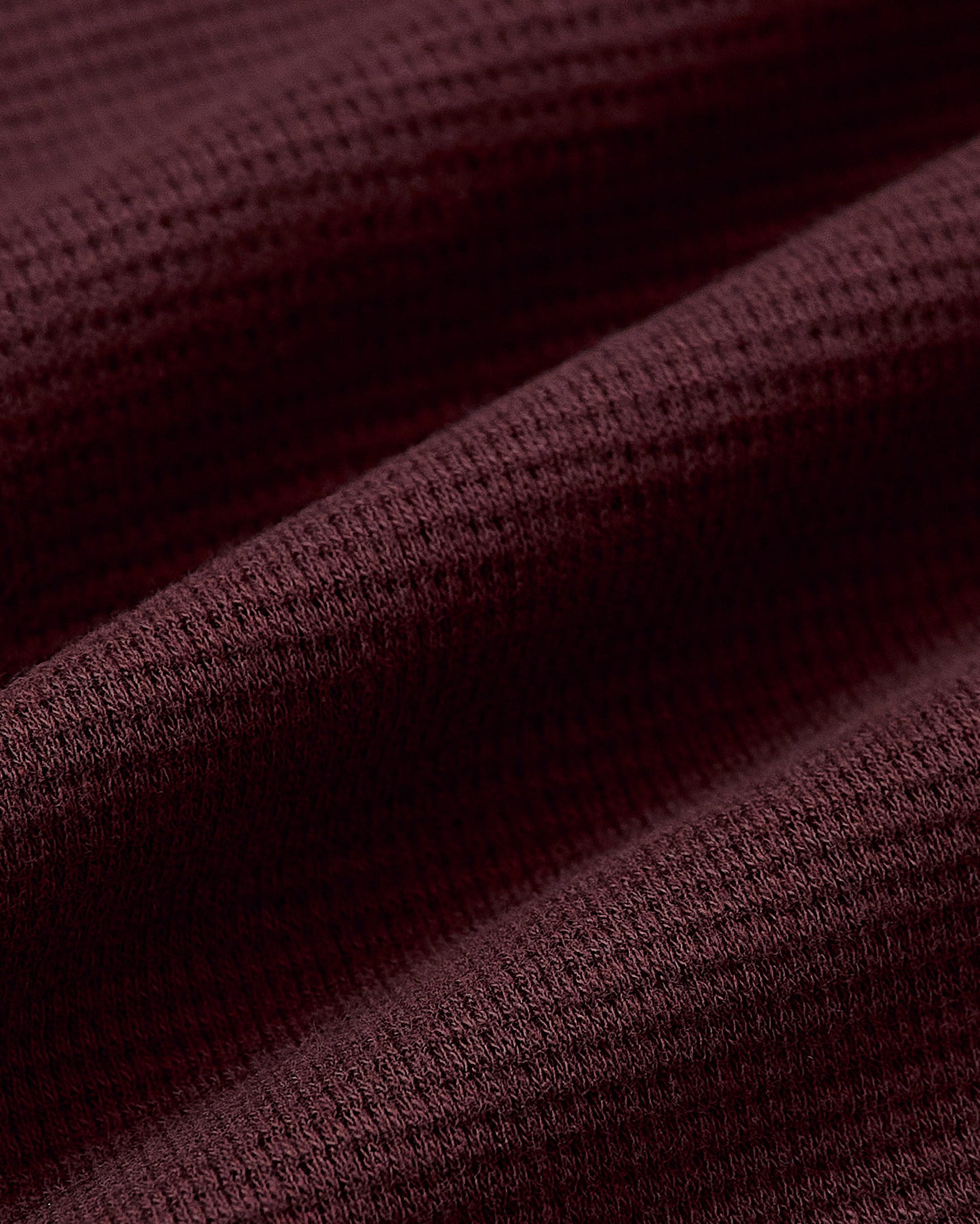 Mahogany Long Sleeve Waffle Henley