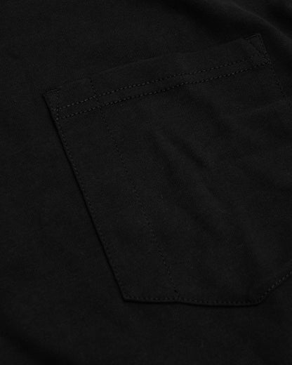 Black Tall Heavyweight Long Sleeve Pocket Crew 2-Pack