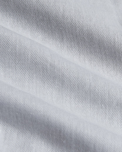 Light Gray Stretch Oxford Long Sleeve Button Up Shirt