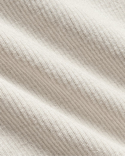 Womens Oatmeal Ribbed Long Sleeve Scoop Neck Tee 3-Pack