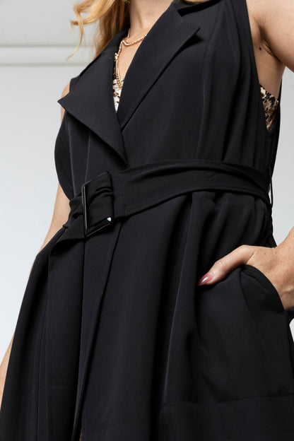 Black Euro Vest