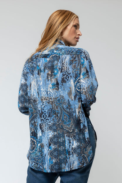 Blue Charlie Print Shirt