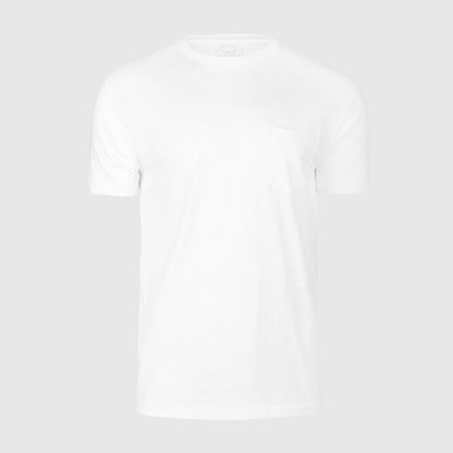 White Pocket Crew Tee