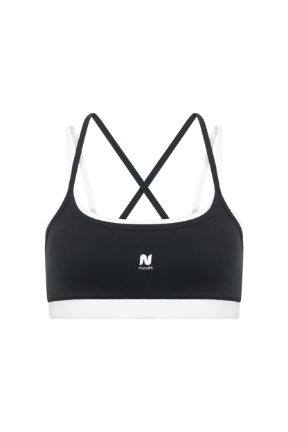 Motion Contrast Layering Bra | Black