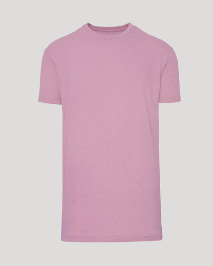 Heather Mauve Tall Straight Hem Crew Neck T-Shirt