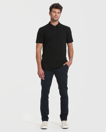 All Black Tall Classic Polo 10-Pack