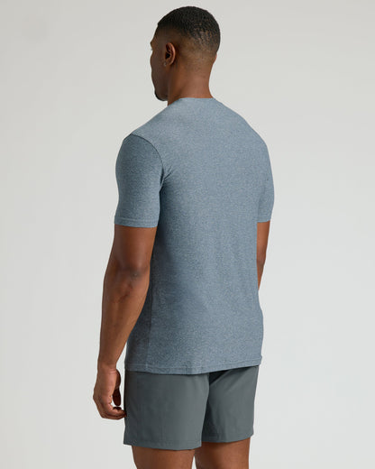 Heather Navy Tall Active Crew Neck 2.0