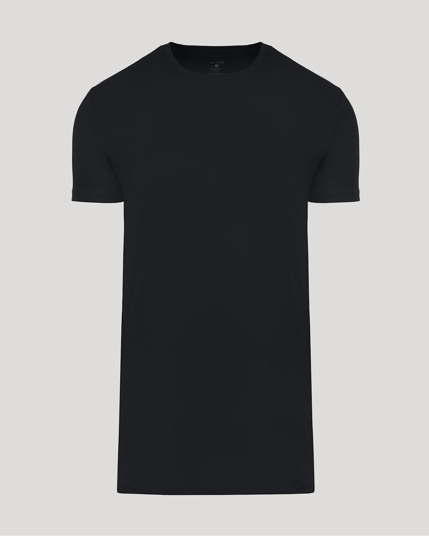 Black Tall Pima Cotton Blend Crew