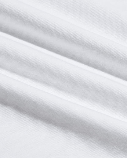 White Tall Pima Cotton Blend Crew