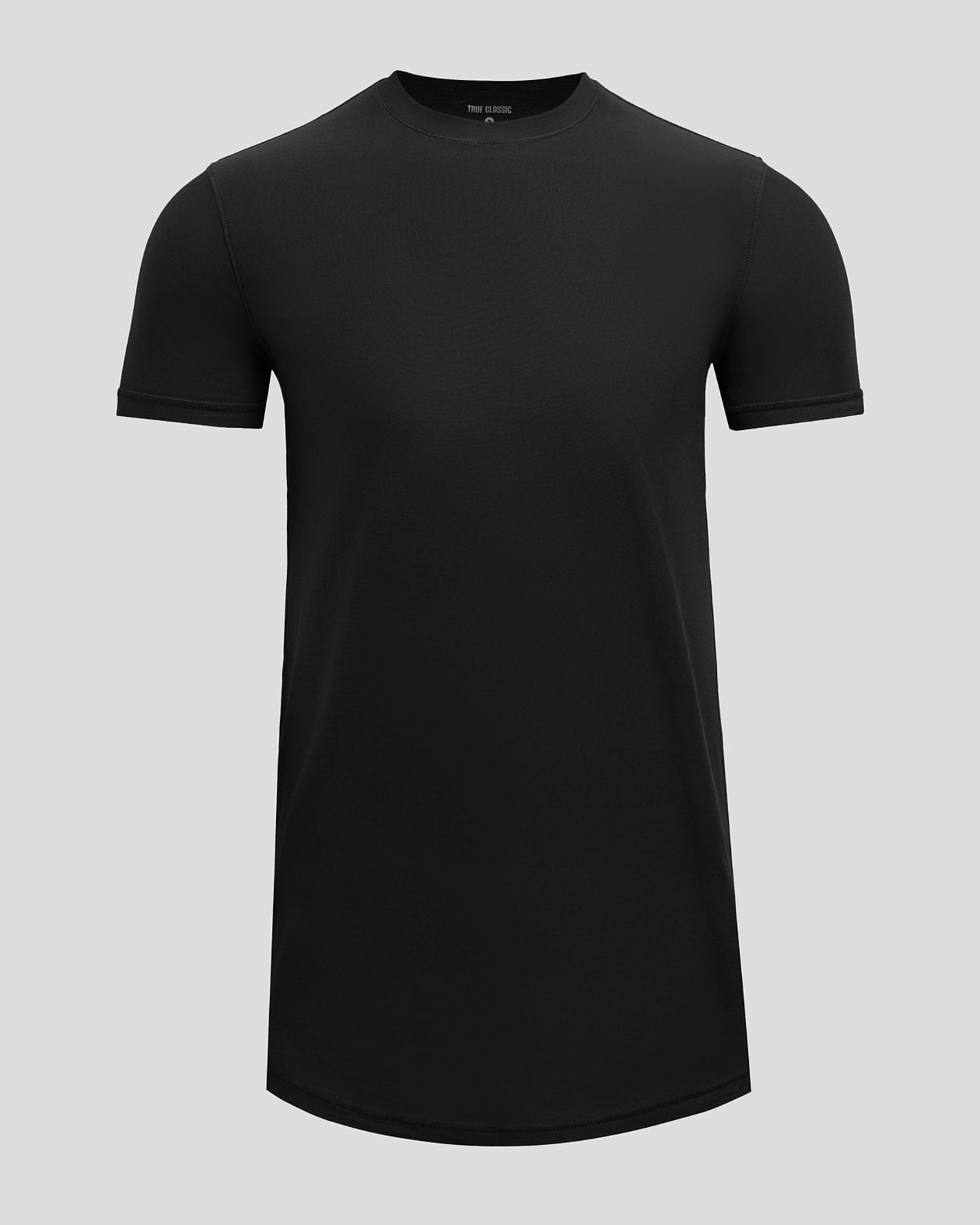 Black Tall Active Curved Hem Crew