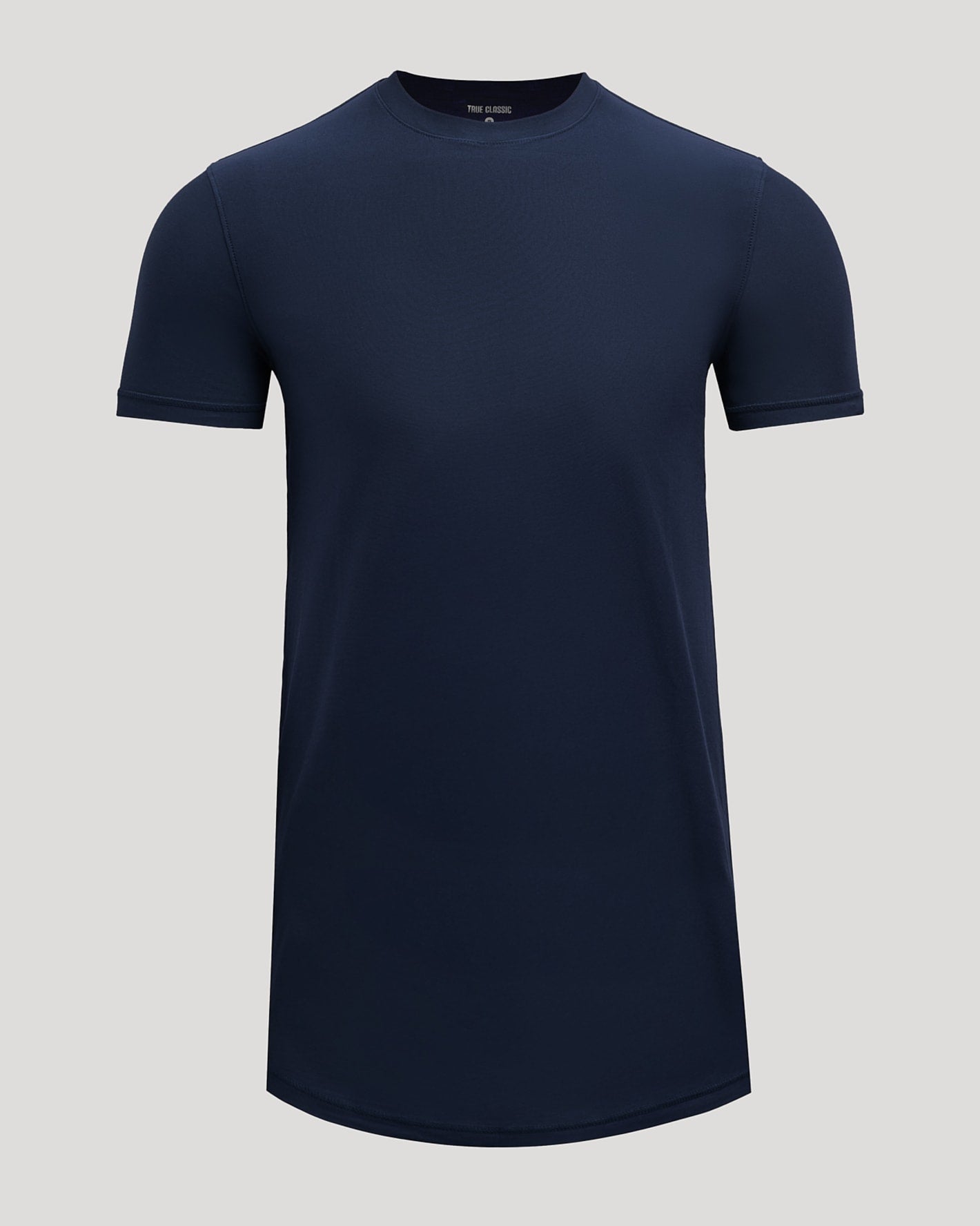 Navy Tall Active Curved Hem Crew