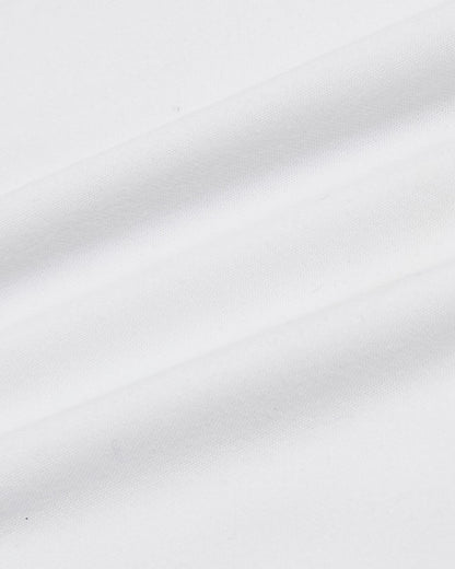 White Tall Active Curved Hem Crew