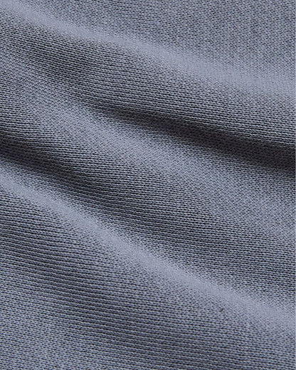 Dusty Blue Fleece French Terry Zip Hoodie