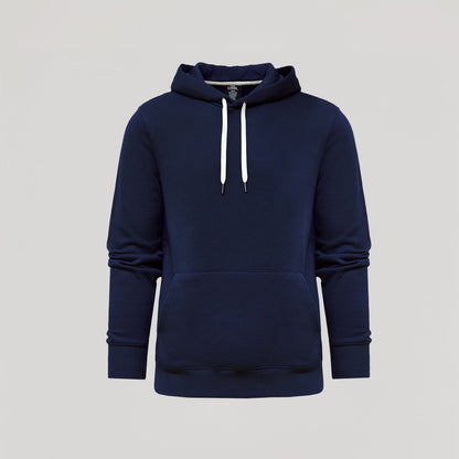 Navy Fleece French Terry Pullover Hoodie