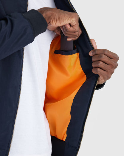Black & Navy Bomber Jacket 2-Pack