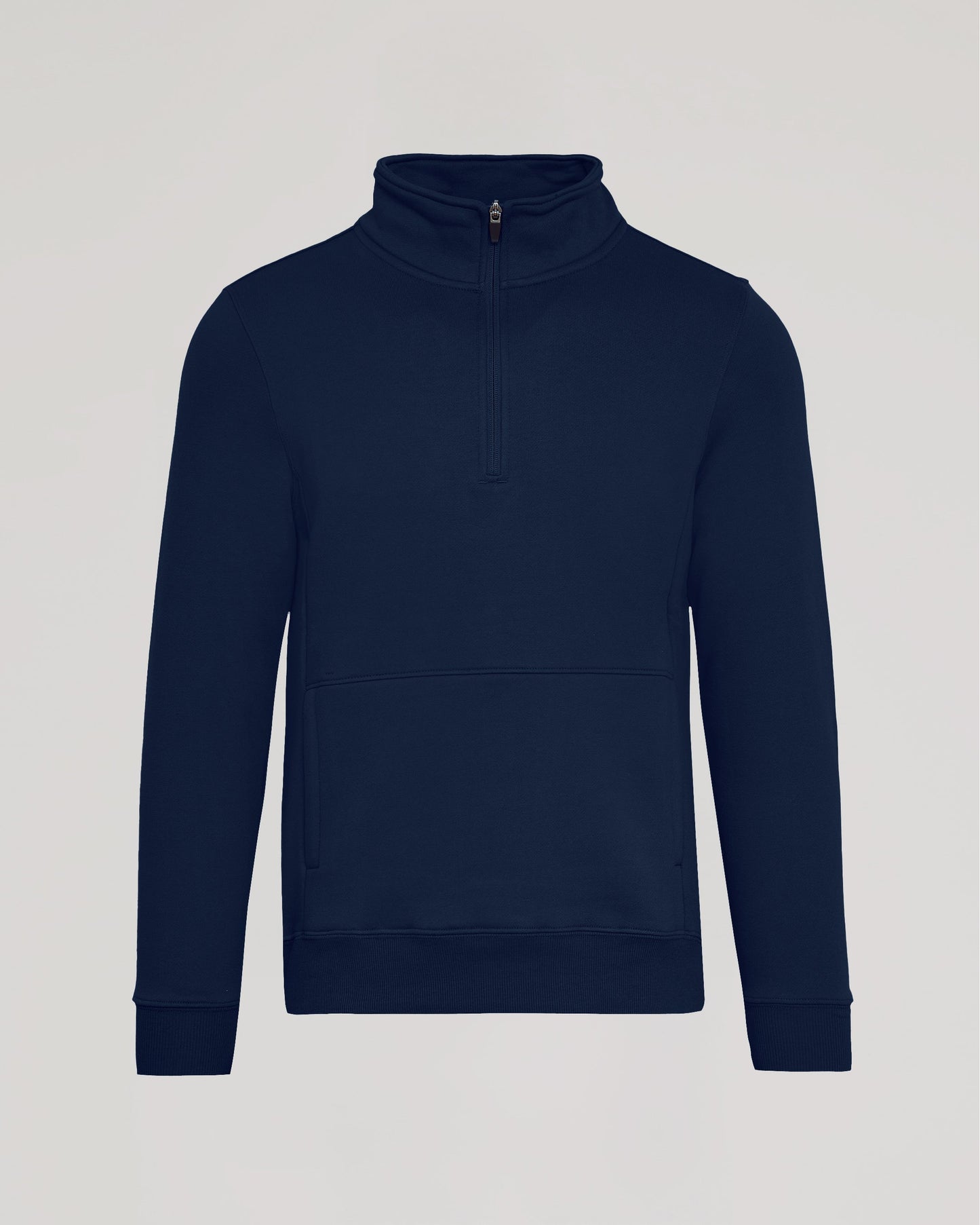 Navy Quarter Zip Fleece Sweatshirt