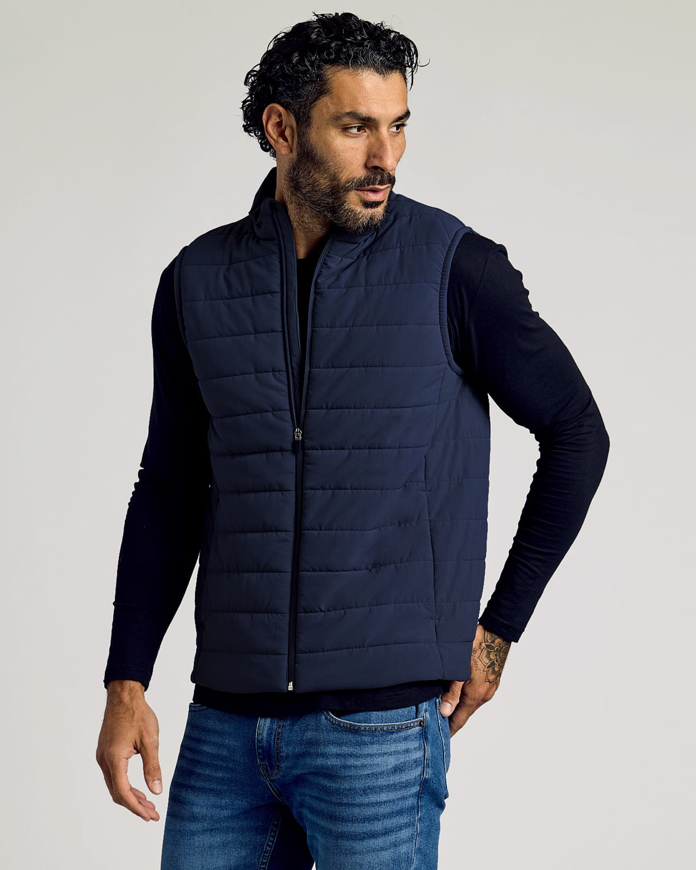 Navy Puffer Vest