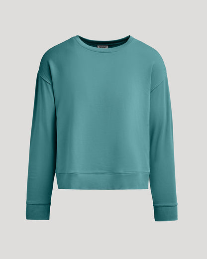Womens Stormcloud Slouch Pullover Crew