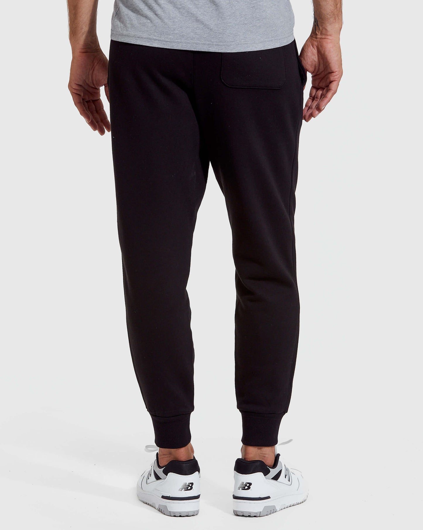 Black & Charcoal Fleece French Terry Joggers 2-Pack