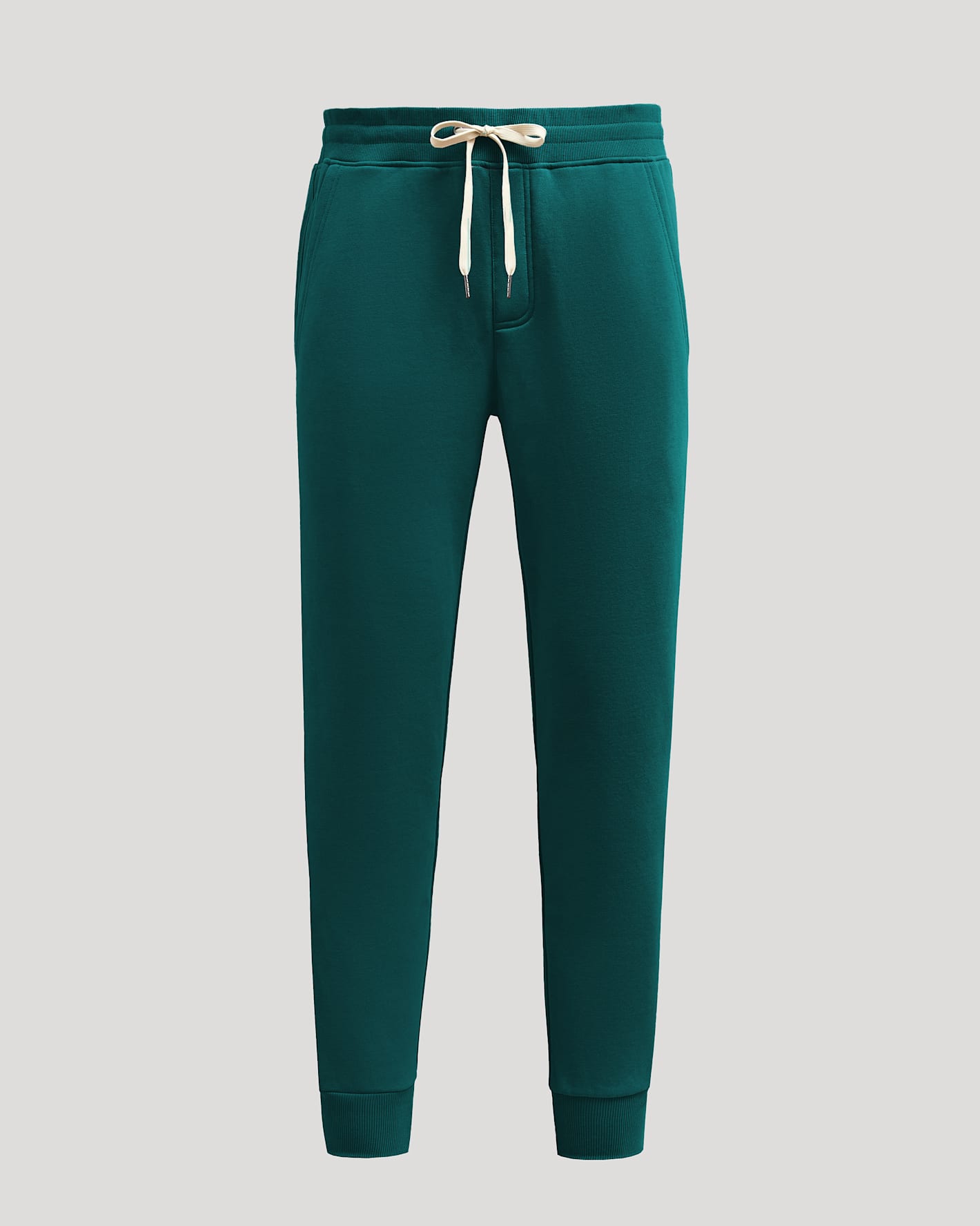 Deep Emerald Fleece French Terry Joggers