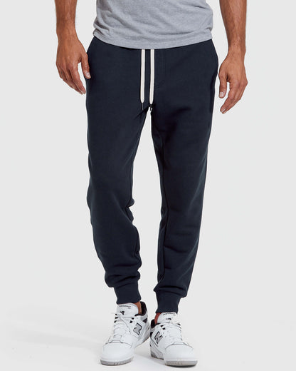 Navy Pullover Fleece Crew & Jogger 2-Pack