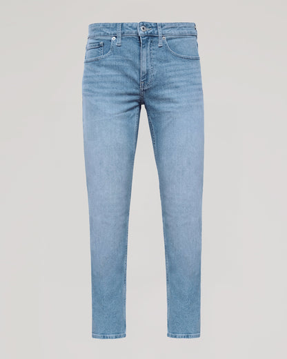 Light Indigo Wash Slim Authentic Denim Jeans